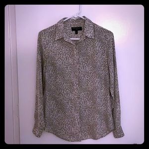 Banana Republic leopard work shirt